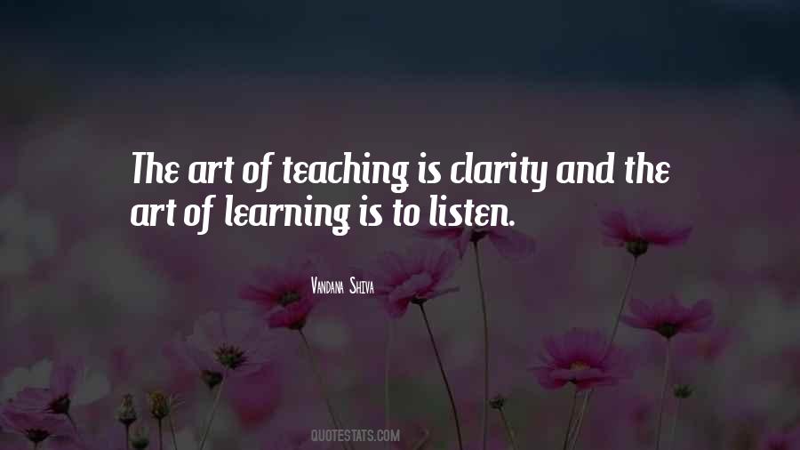 Quotes About Teaching Art #381392