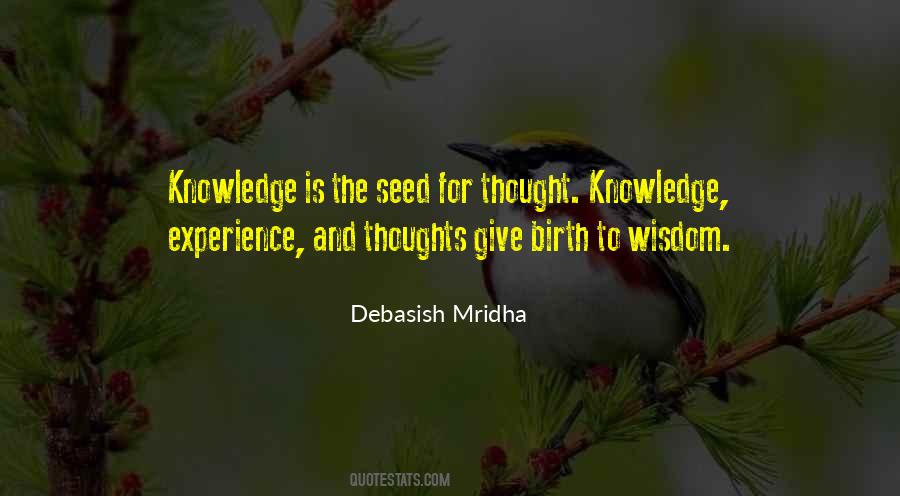 Knowledge Experience Quotes #1425226