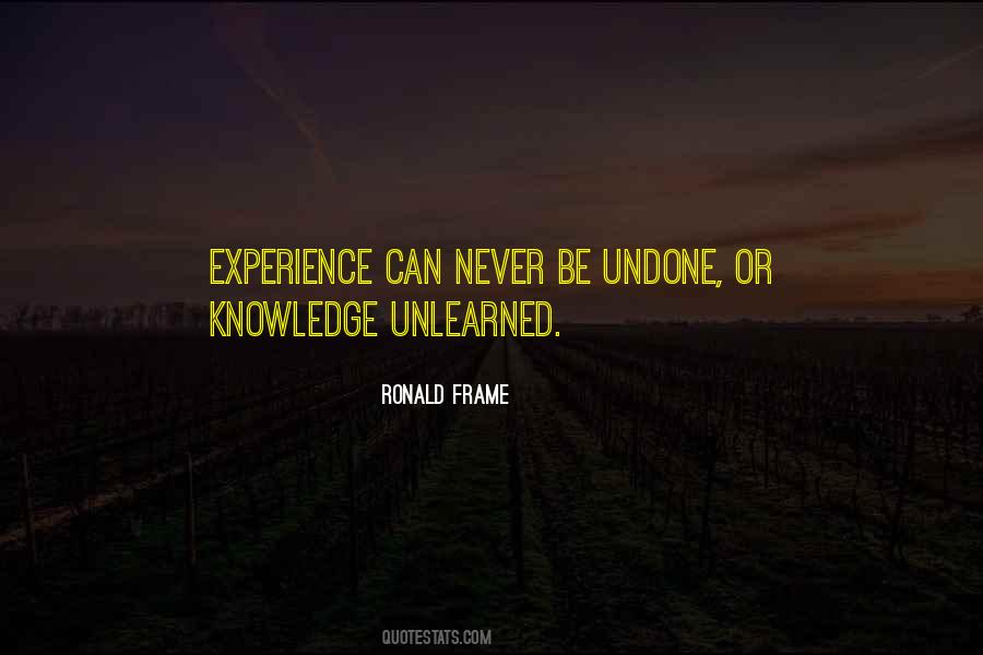 Knowledge Experience Quotes #240946