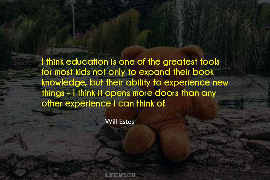 Knowledge Experience Quotes #339572