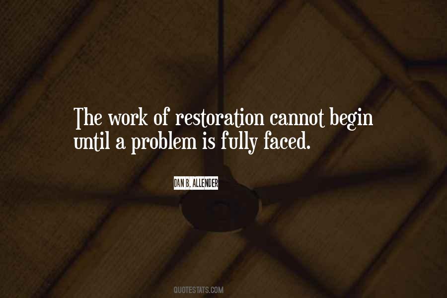 Quotes About Restoration #1141900