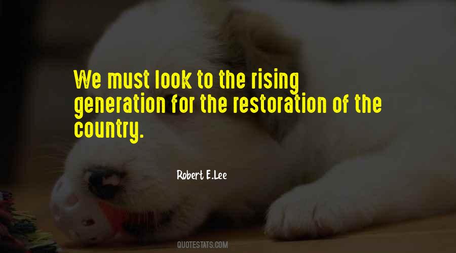 Quotes About Restoration #1208665
