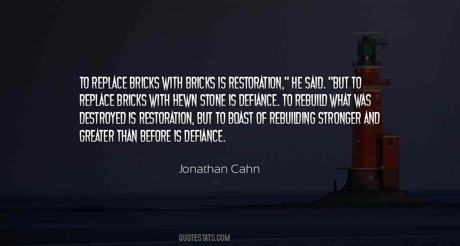 Quotes About Restoration #1251160