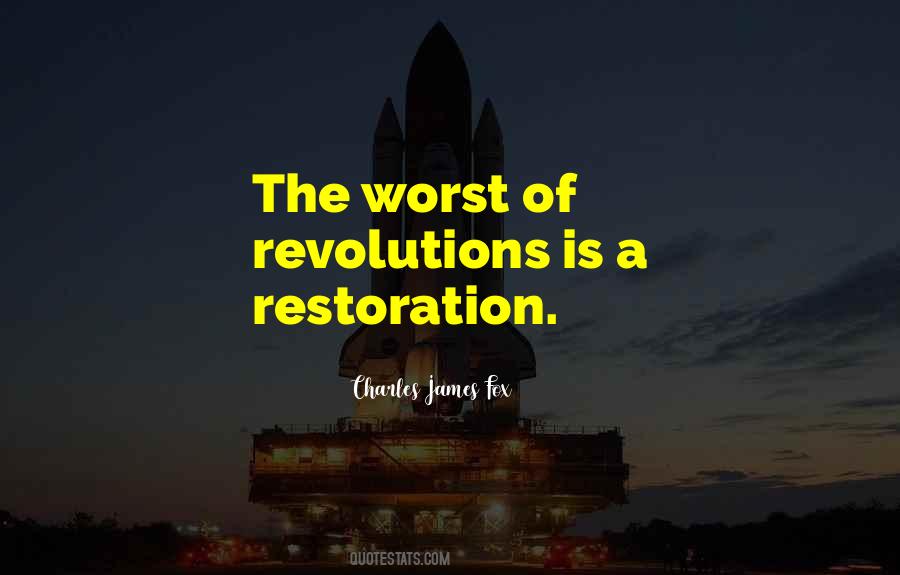 Quotes About Restoration #1254549