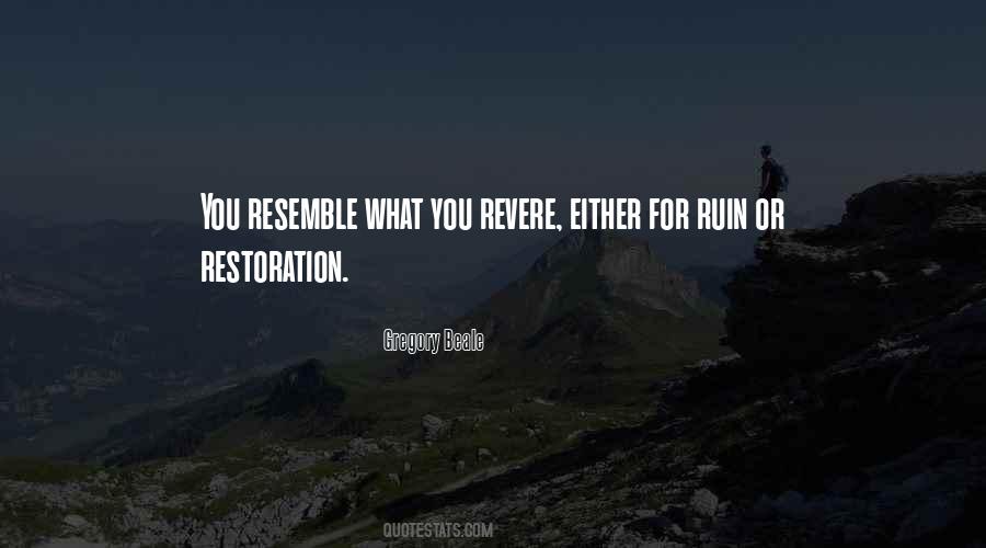 Quotes About Restoration #1709838