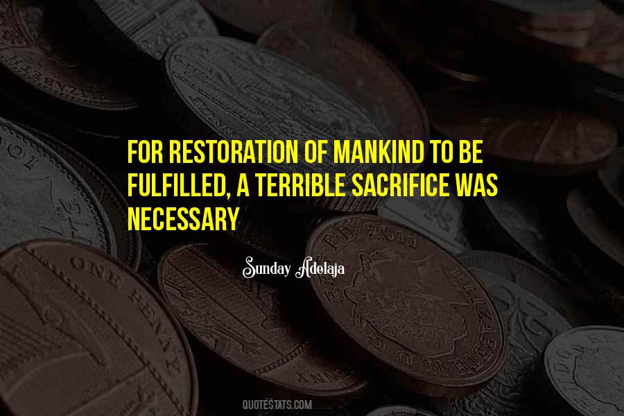 Quotes About Restoration #1815823
