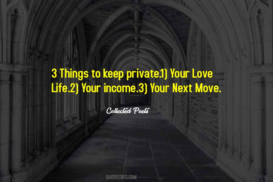 3 Things To Keep Private Quotes #1206566