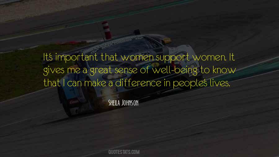 Support Women Quotes #173978
