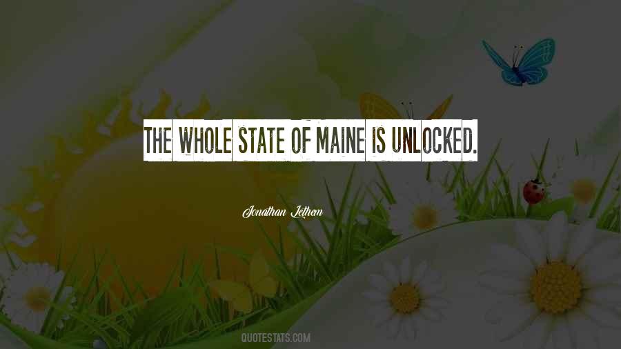Quotes About Maine #555934