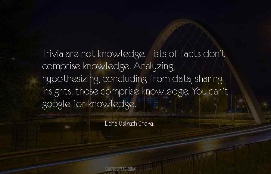 Quotes About Data And Knowledge #1124078