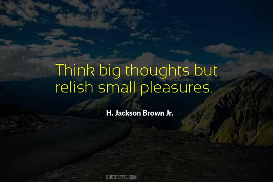 Quotes About Small Pleasures #1642247
