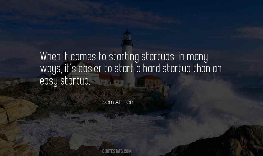 Quotes About A Startup #457355