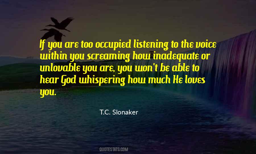 God Listening Quotes #1074739