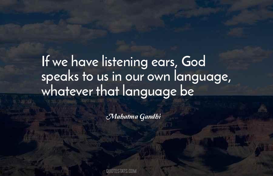 God Listening Quotes #913472