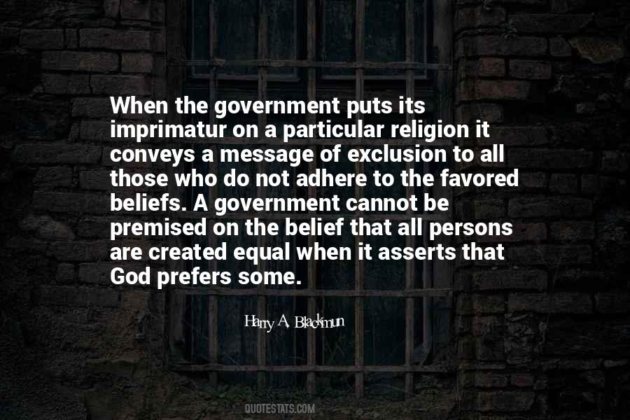 Religion Politics Beliefs Quotes #1870854