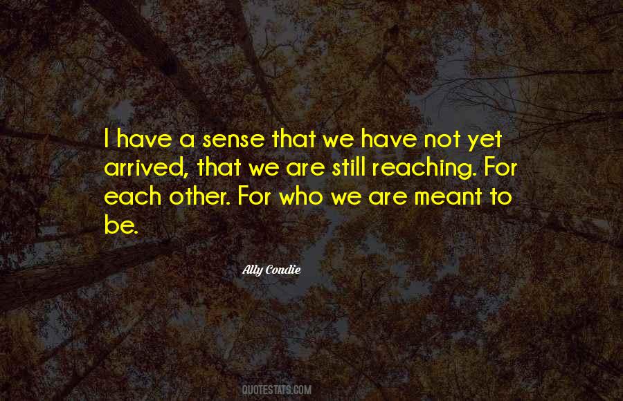 Quotes About We Are Not Meant To Be #80091