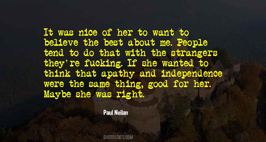 Quotes About Nice Strangers #1433462