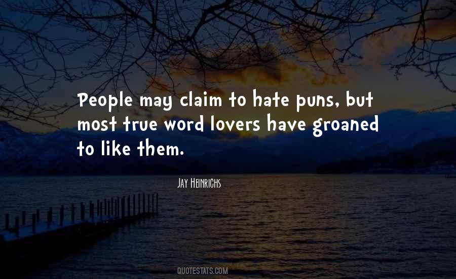 Quotes About Puns #453290