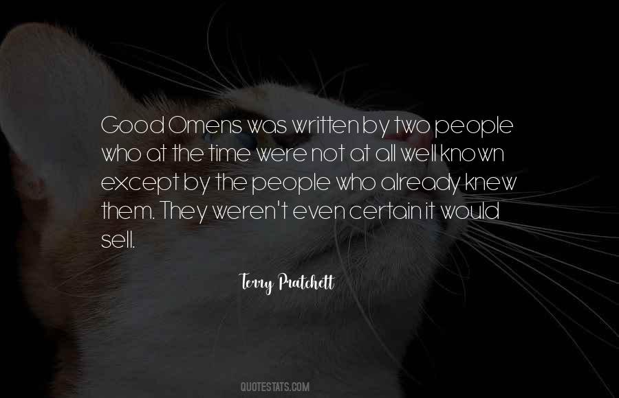 Quotes About Omens #411127