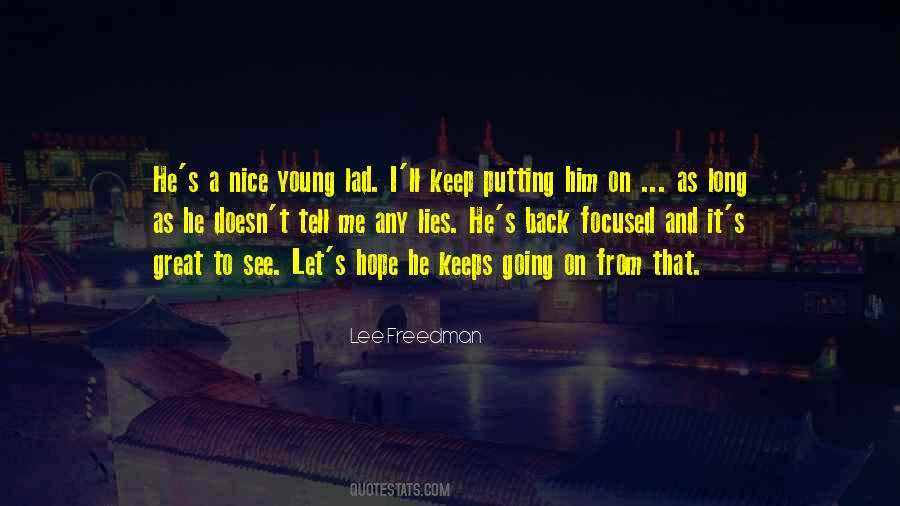 Keep Focused Quotes #1342818