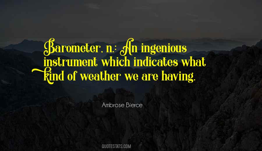 Quotes About Barometer #44342