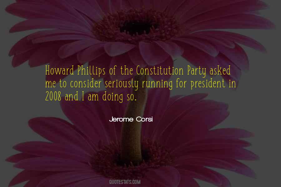 Quotes About Running For President #167419