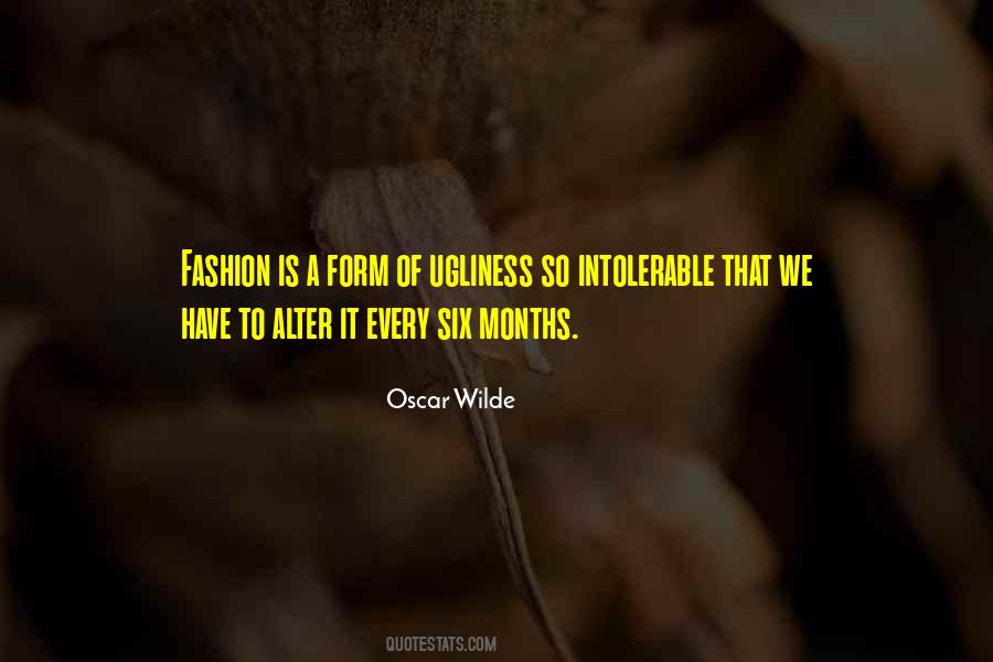 Quotes About Fashion Oscar Wilde #1827914