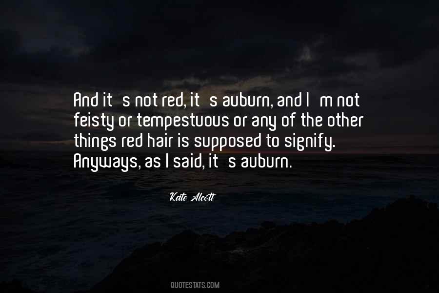 Quotes About Red Hair #31000