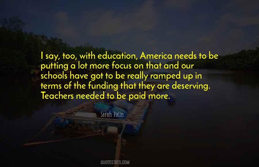 Quotes About School Funding #1525024