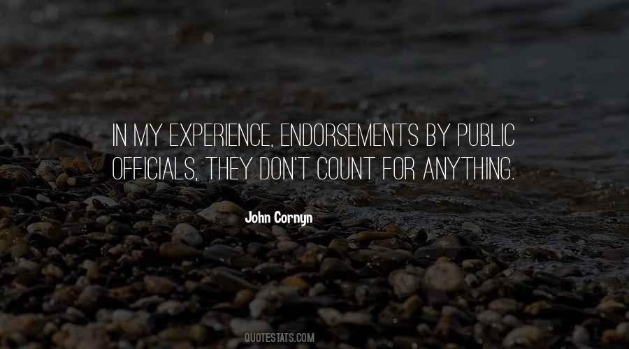 Quotes About Endorsements #641924