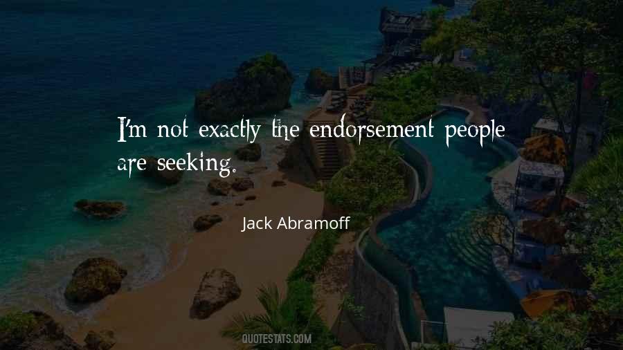 Quotes About Endorsements #748370