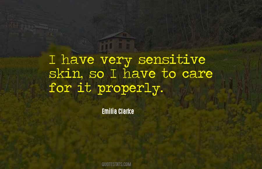 Quotes About Sensitive Skin #320888