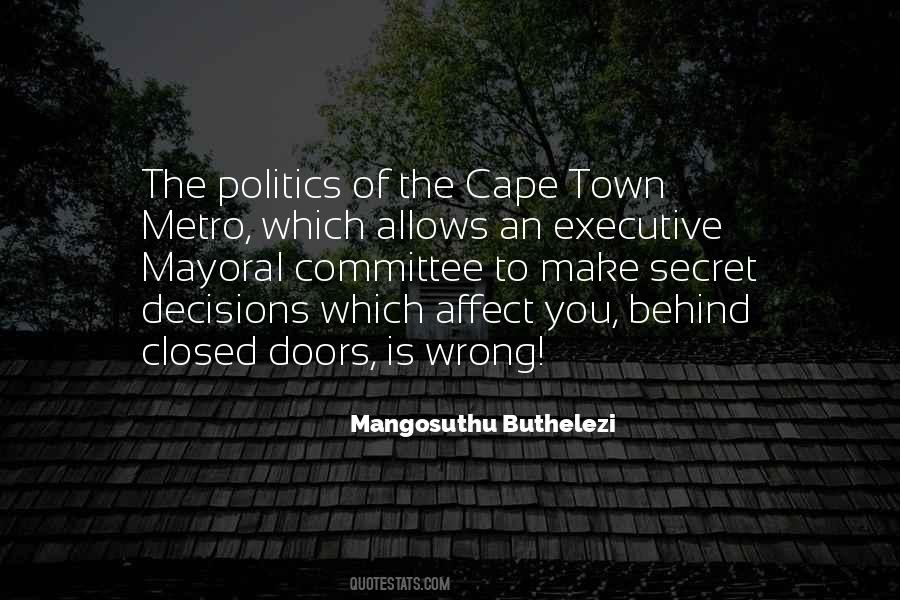 Quotes About Town Politics #1062855