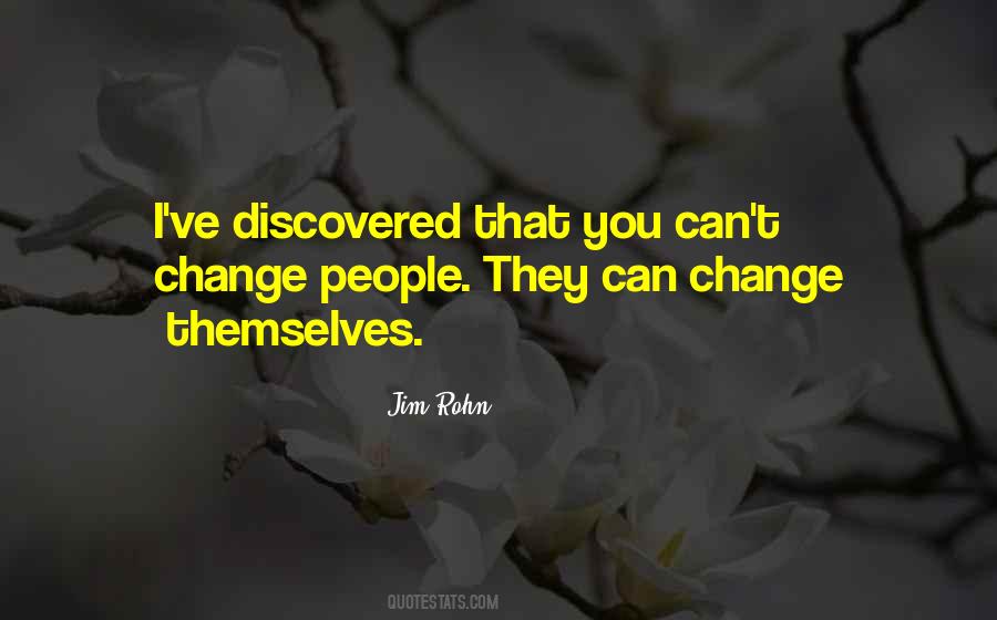 Cant Change People Quotes #807819