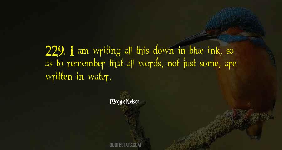 Quotes About Blue Water #436149