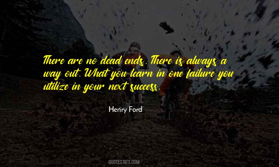 Quotes About Dead Ends #308907