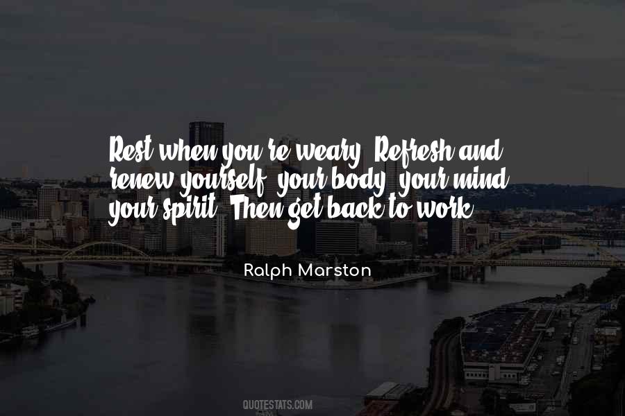 Quotes About Back To Work #1172151