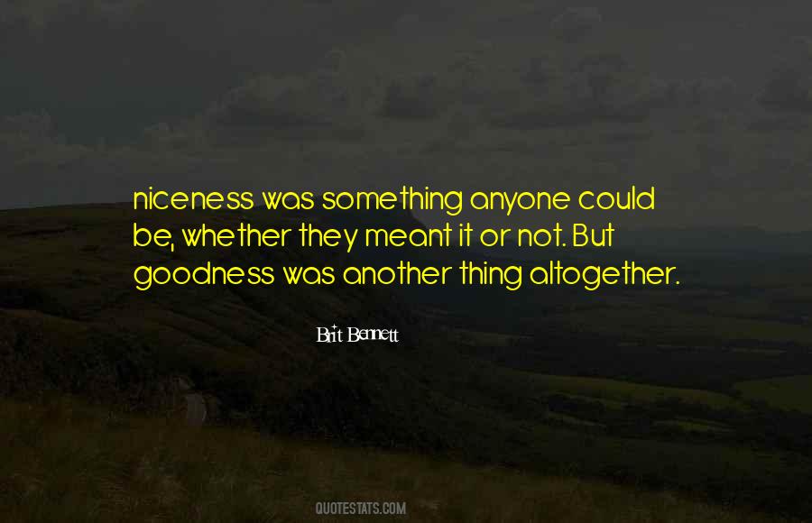 Quotes About Niceness #901889