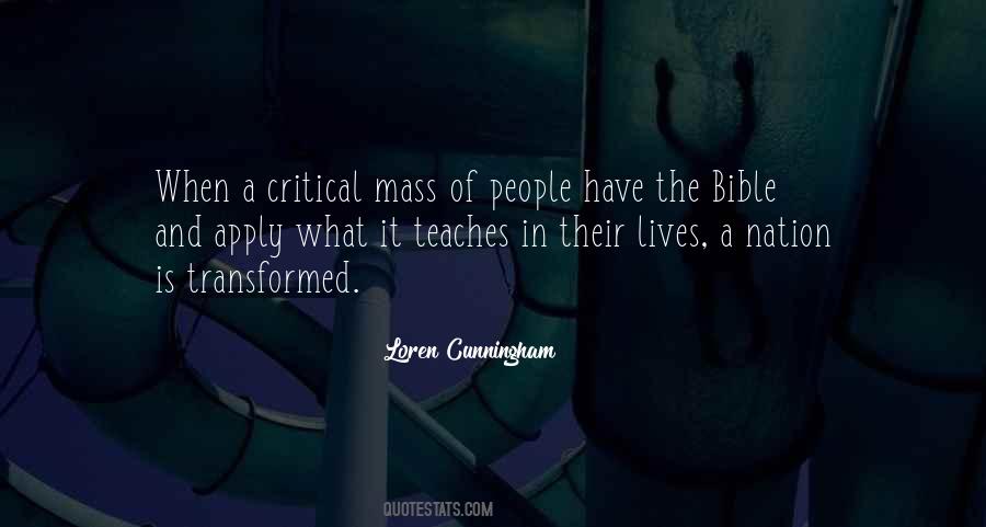 Quotes About Critical Mass #781592