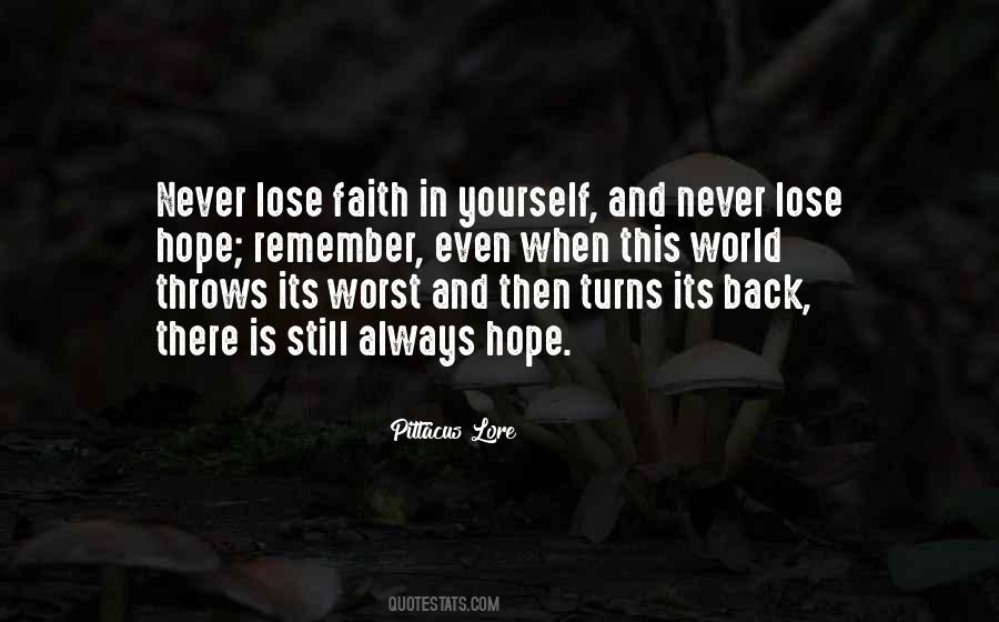 Never Lose Quotes #1100048