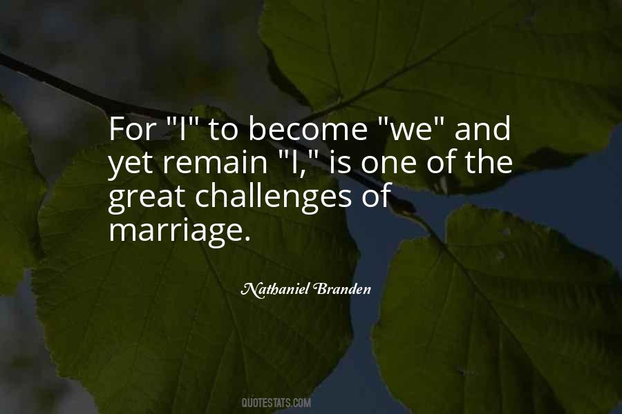 Marriage Challenges Quotes #1355378