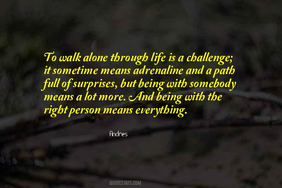 Quotes About Not Going Through It Alone #121555