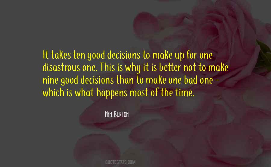 Bad Decision Quotes #283967
