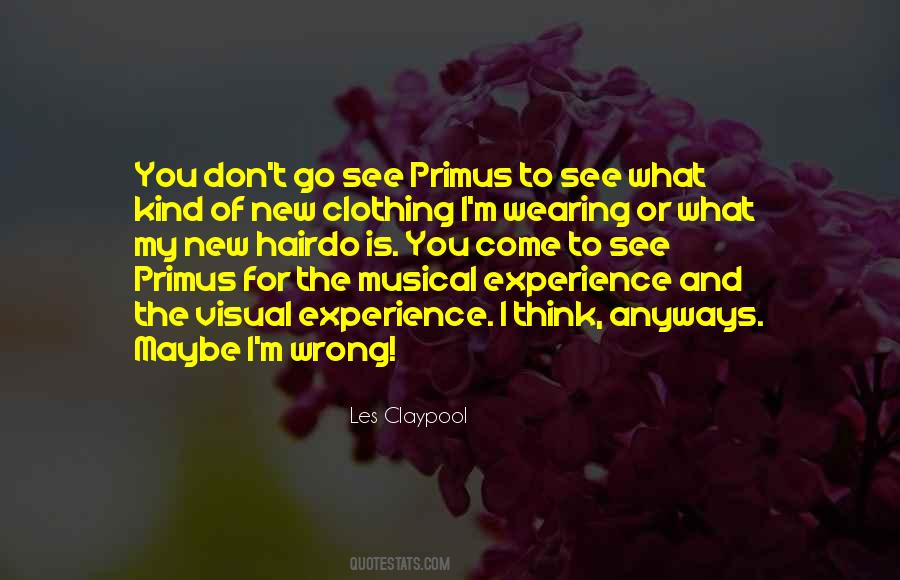 Musical Experience Quotes #1350612