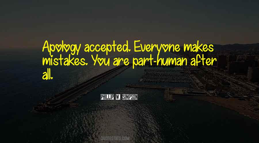 Quotes About Apology Accepted #496325