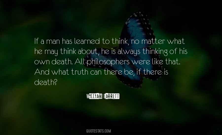 Truth About Death Quotes #436900