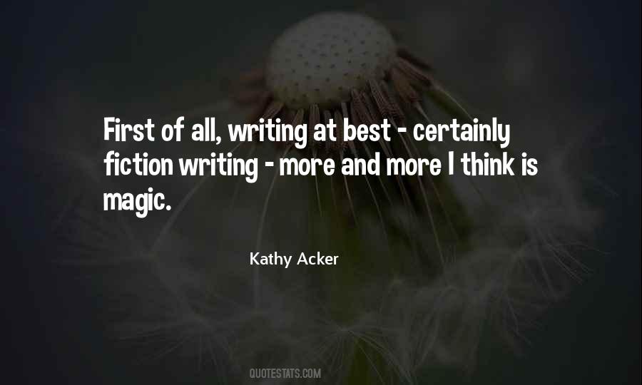 Quotes About Fiction Writing #1648224