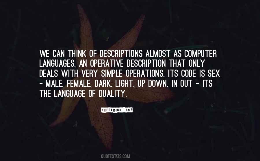Language Of Light Quotes #209340
