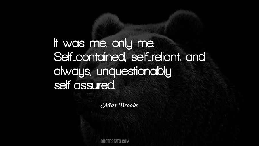 Quotes About Self Assured #26253