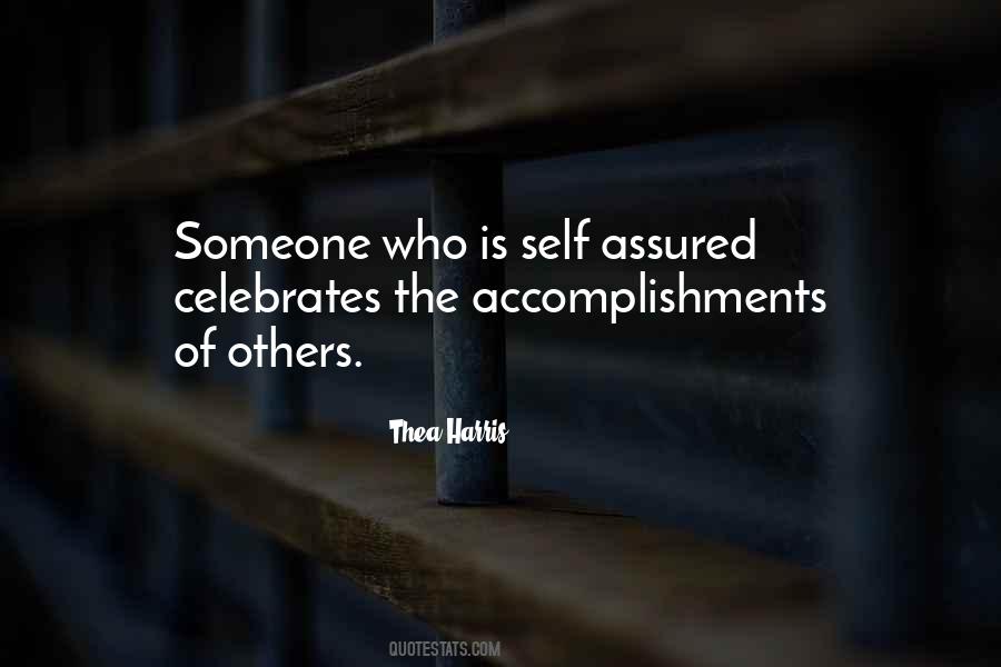 Quotes About Self Assured #538919
